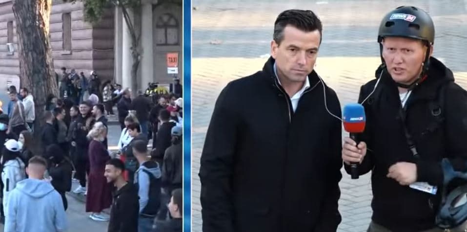 Dita e shtatë e protestës, protestuesit nisin të grumbullohen në sheshin ‘Skënderbej’