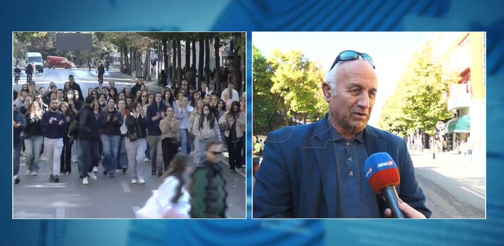 Studentët marshojnë drejt Ministrisë së Arsimit: Kërkojnë ndryshime dhe dorëheqjen e Ramës