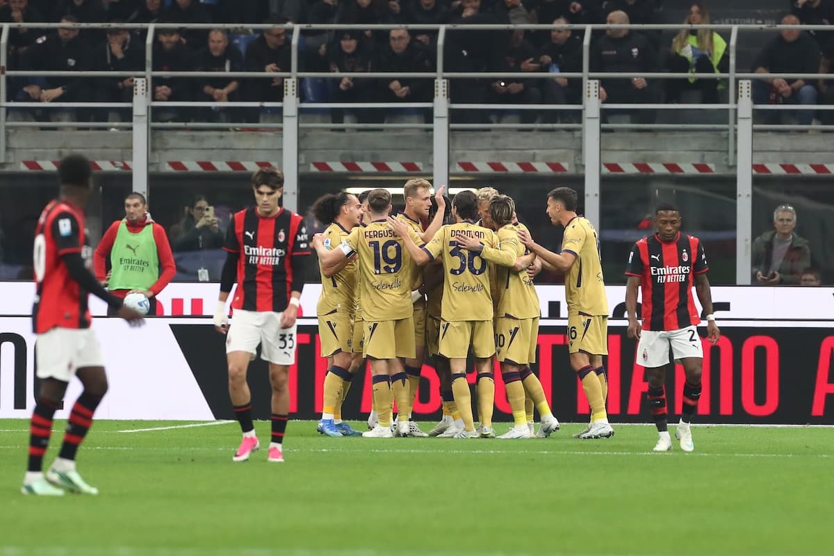 Milan–Bologna 2–4: Mbangula firmon tregolëshin, Bologna përmbys rezultatin në San Siro