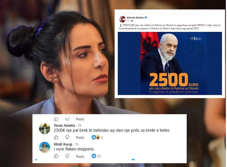 Bëhet e gjallë Balluku, i bën jehonë premtimit të Ramës! Lumë akuzash nga qytetarët: “2500 euro bëjnë vetëm brekët e Belës”! “Tradhtare e kombit”!