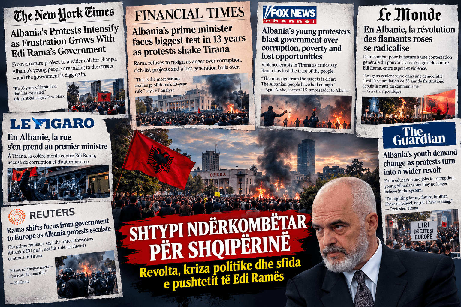 "Një ditë Rama do përgjigjet" / Përmbledhje e shtypit ndërkomëtar për krizën